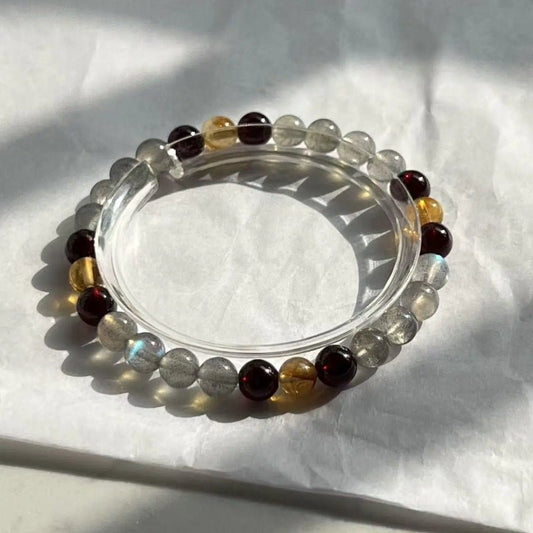 Baihu Crystal Vein Crystal Bracelect - Squooshland