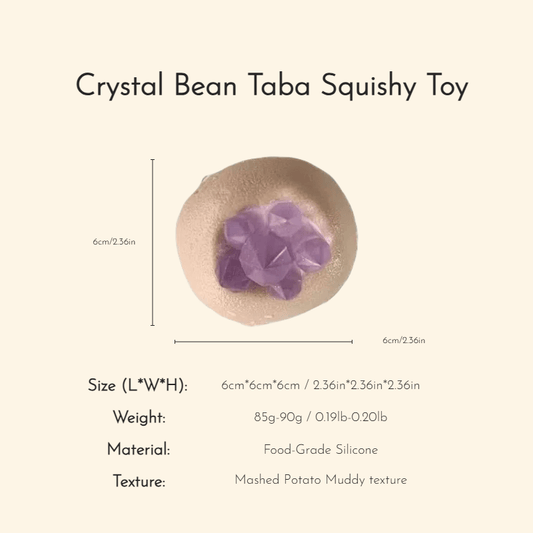 Crystal Bean Taba Squishy Toy - Squooshland