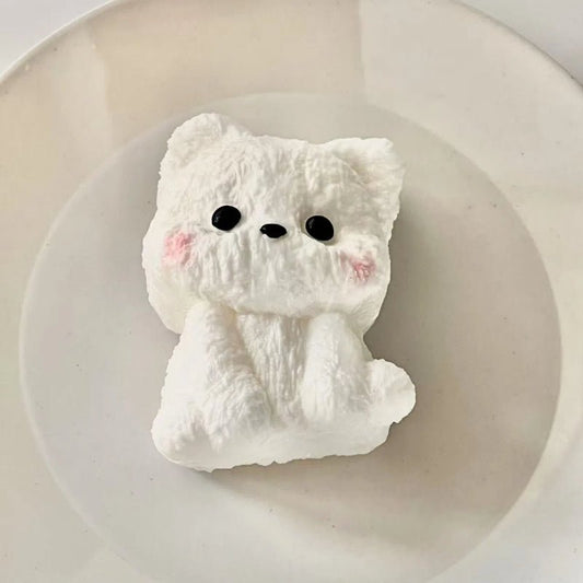 Cute Friends - White Dog Taba Squishy Toy - Squooshland