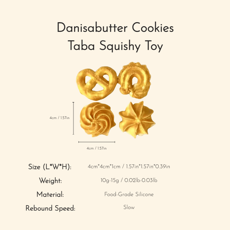 Danisabutter Cookies Taba Squishy Toy - Squooshland