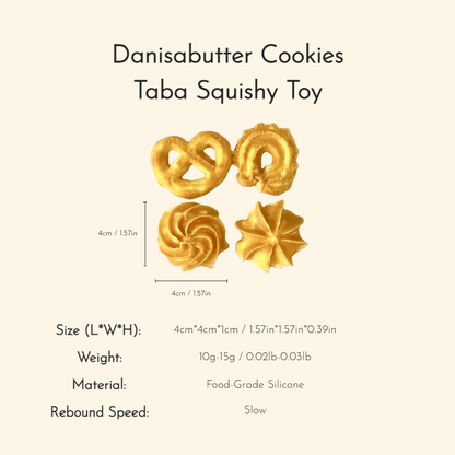 Danisabutter Cookies Taba Squishy Toy - Squooshland