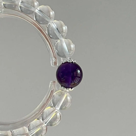 Eye of Amethyst Crystal Bracelet - Squooshland
