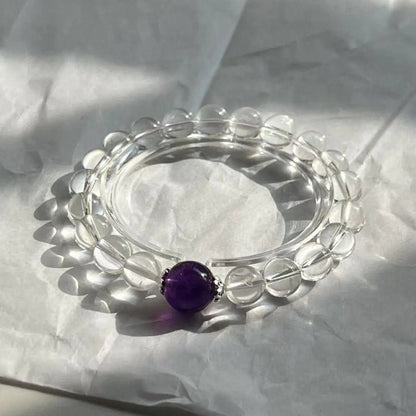 Eye of Amethyst Crystal Bracelet - Squooshland