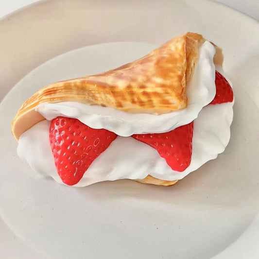 Fruit Cream Triangle Pie Taba Squishy Toy - Squooshland