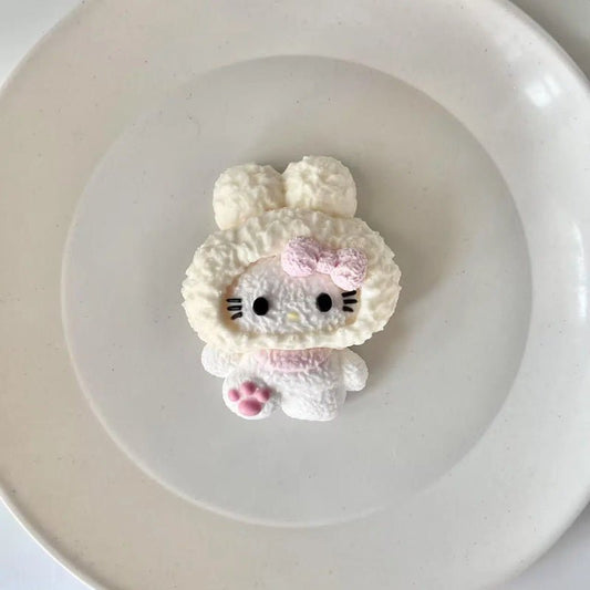 Hello Kitty in Bunny Hat Taba Squishy Toy - Squooshland