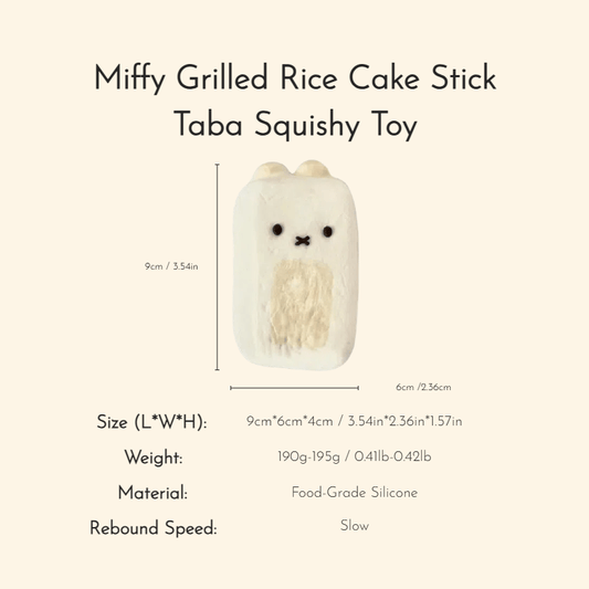 Miffy Grilled Rice Cake Stick Taba Squishy Toy - Squooshland