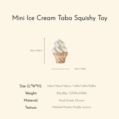 Mini Ice Cream Taba Squishy Toy - Squooshland