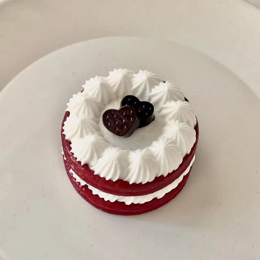 Red Velvet Cream Cake Taba Squishy Toy - Squooshland