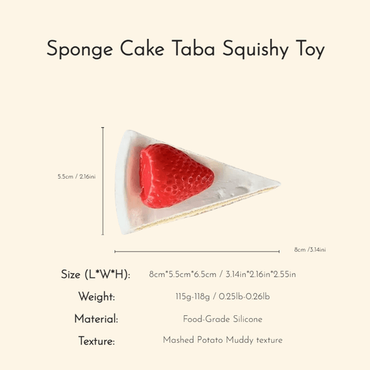 Sponge Cake Taba Squishy Toy - Squooshland